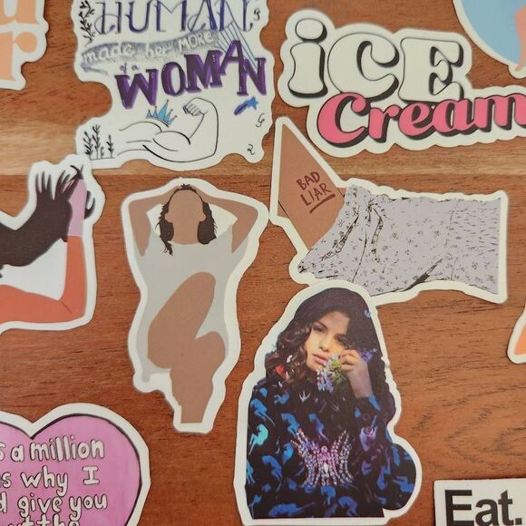 Selena Gomez pop star singer glossy small sticker bundle 31 pieces - Picture 3 of 7